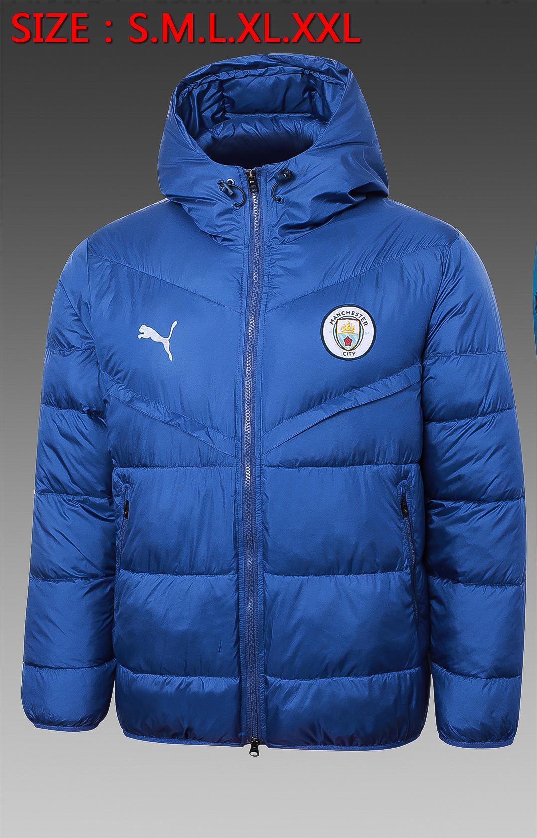 AAA Quality Manchester City 23/24 Cotton Coat - Blue